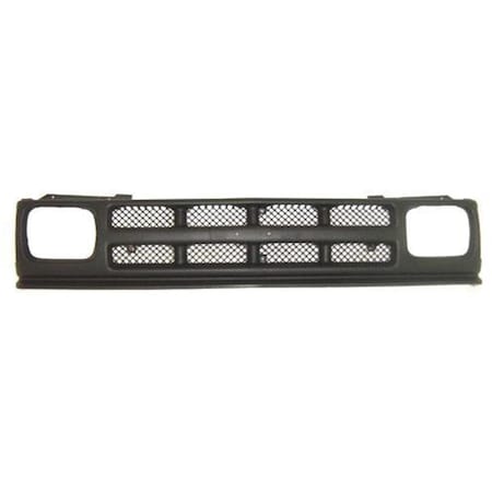 Sherman Parts Grille with Mesh Backing for 1991-1993 Chevy S10 Pickup, Matte Black SHE905-99-14